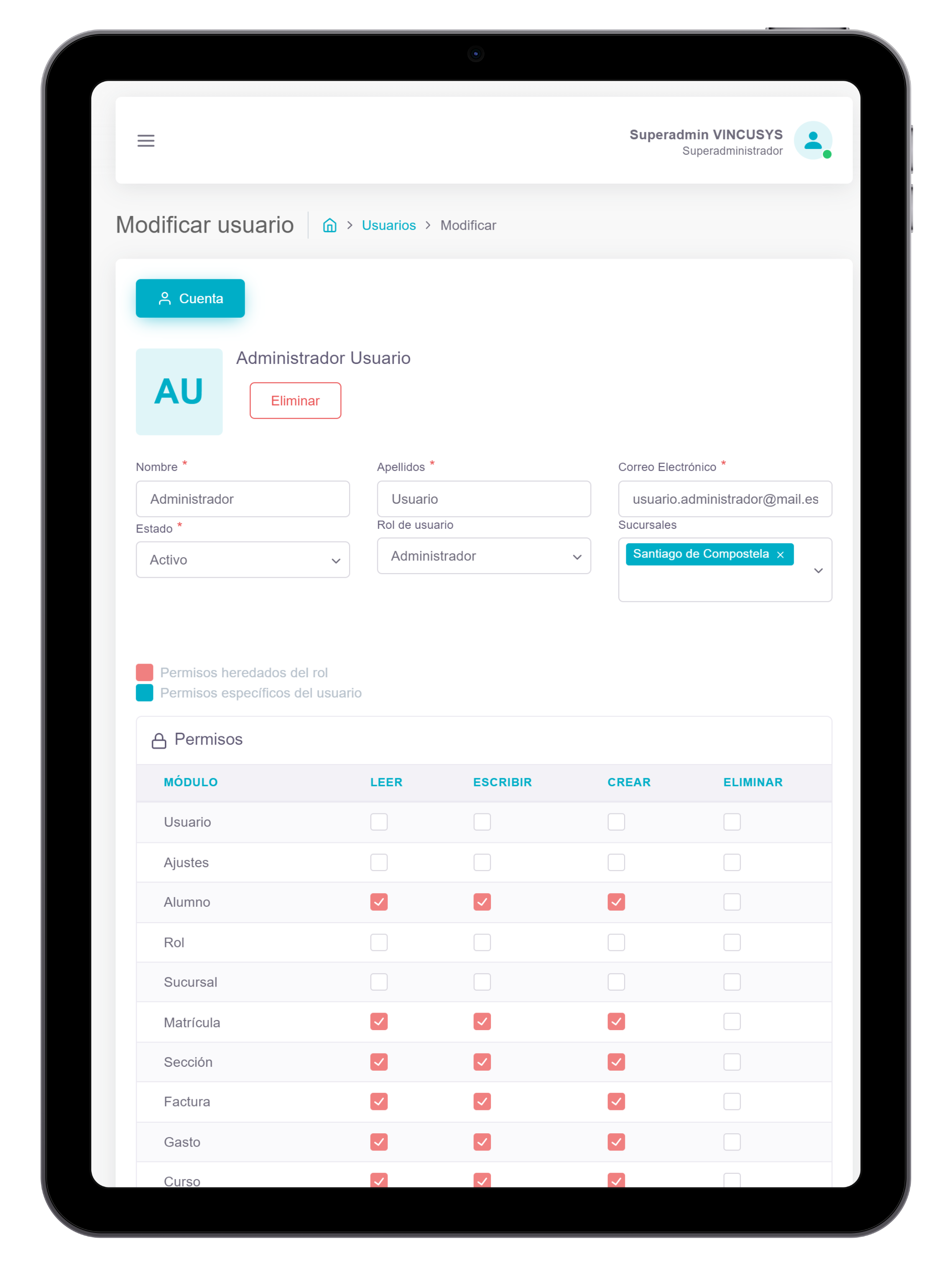 VINCUSUITE para la gestión de centros formativos